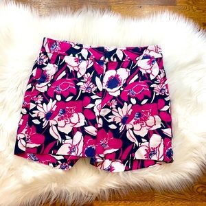 Talbots Navy/Pink Floral Shorts